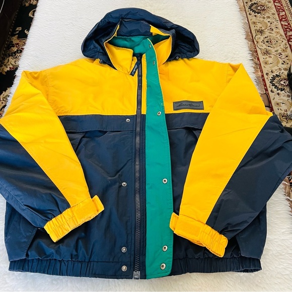 Eddie Bauer 100% Nylon Waterproof Men’s Bomber Jacket size L/G - Picture 1 of 15